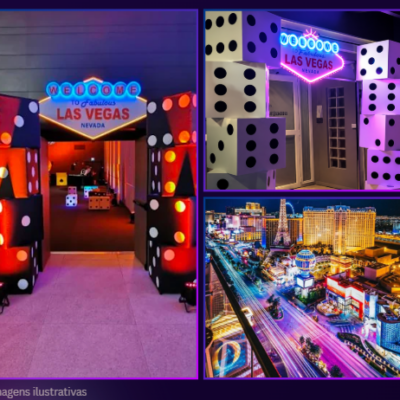 Entrada cenográfica - tema Las Vegas