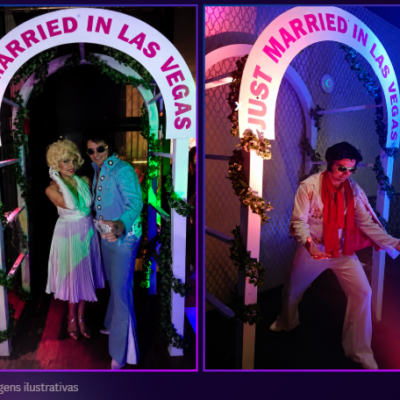 Capela "Just Married" - tema Las Vegas