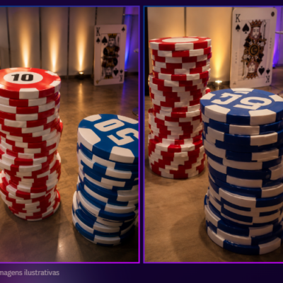 FICHAS POKER GIGANTES CENOGRÁFICAS